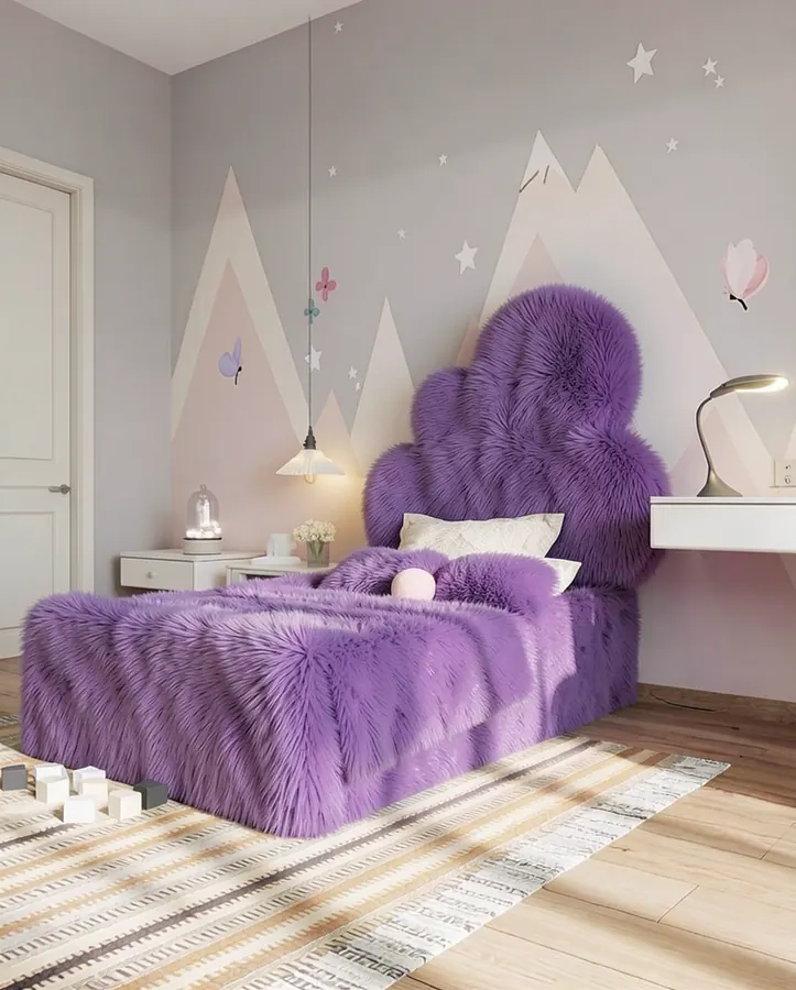 Mountain mural bed - Babyfair