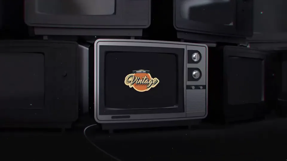 Vintage TV logo animation - Logo animation